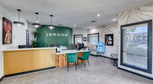 the front desk at The Jerome